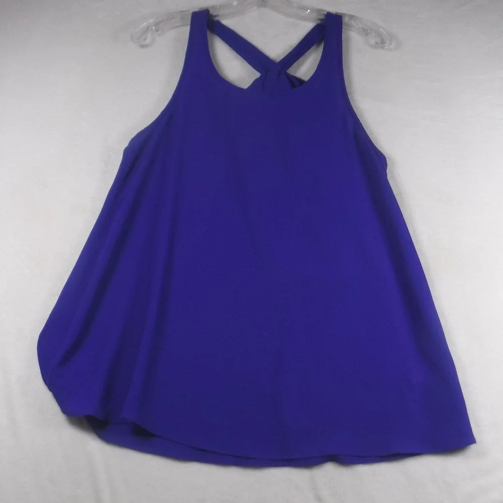 Silvergate Royal Blue Bow Back Sleeveless Blouse Top Womens‎ Medium ITA880-CRN
